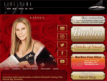 Tablet Screenshot of barbrastreisand.com